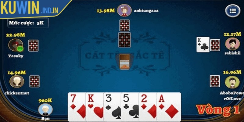 Nắm chắc cách chơi game bài Catte qua từng vòng cược cụ thể