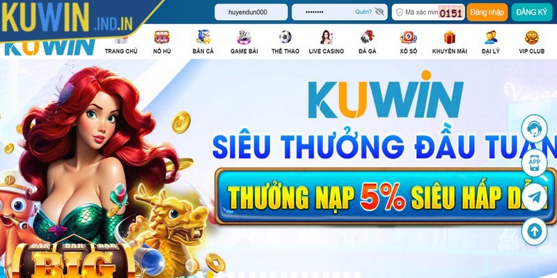 Thao tác nạp tiền vào nền tảng Kuwin đa dạng phương thức cho bạn