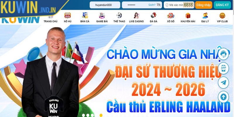 Đăng nhập vào Kuwin dễ dàng khi bạn thực hiện tải ứng dụng